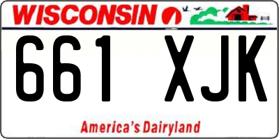 WI license plate 661XJK
