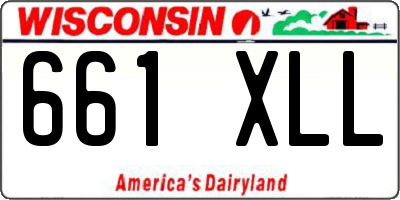 WI license plate 661XLL