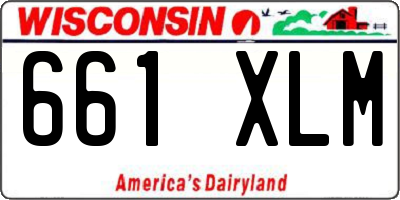WI license plate 661XLM