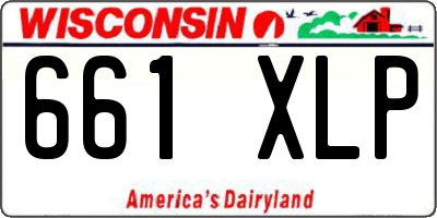 WI license plate 661XLP