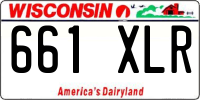 WI license plate 661XLR