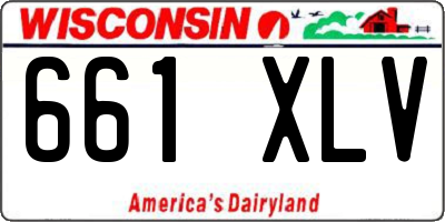 WI license plate 661XLV