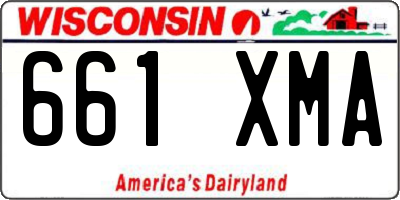 WI license plate 661XMA