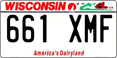 WI license plate 661XMF
