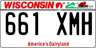 WI license plate 661XMH
