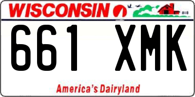 WI license plate 661XMK