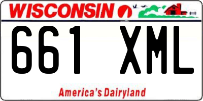 WI license plate 661XML
