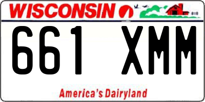 WI license plate 661XMM