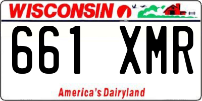 WI license plate 661XMR