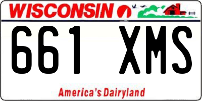 WI license plate 661XMS