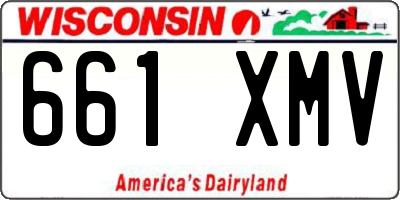 WI license plate 661XMV