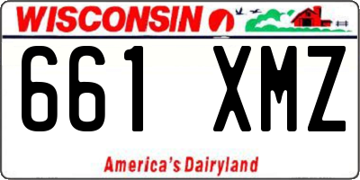 WI license plate 661XMZ