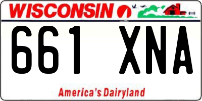 WI license plate 661XNA