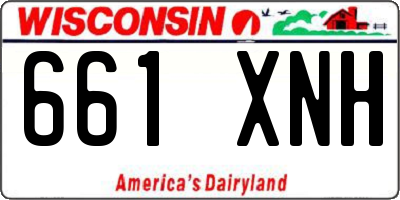 WI license plate 661XNH