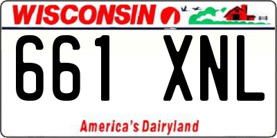 WI license plate 661XNL