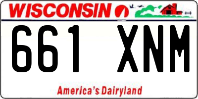 WI license plate 661XNM