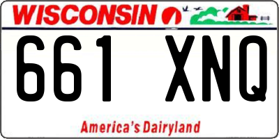 WI license plate 661XNQ