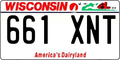 WI license plate 661XNT