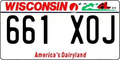 WI license plate 661XOJ