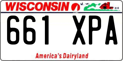 WI license plate 661XPA