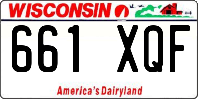 WI license plate 661XQF