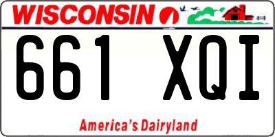 WI license plate 661XQI