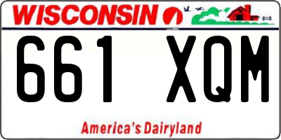 WI license plate 661XQM