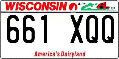 WI license plate 661XQQ