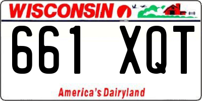 WI license plate 661XQT