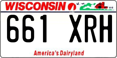 WI license plate 661XRH