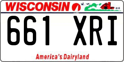WI license plate 661XRI