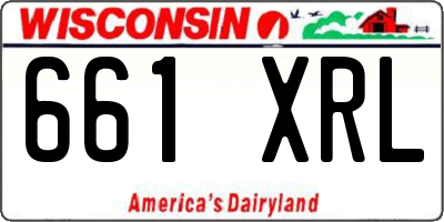 WI license plate 661XRL