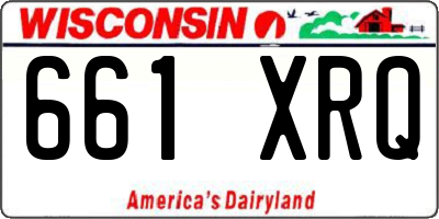 WI license plate 661XRQ