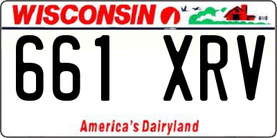 WI license plate 661XRV