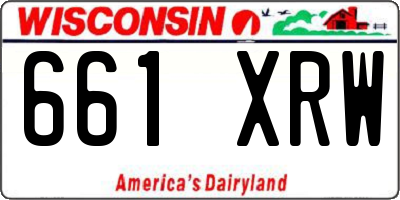 WI license plate 661XRW