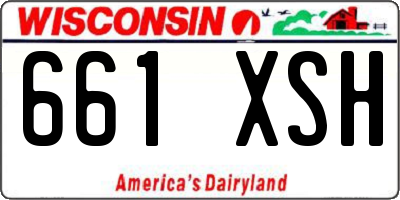 WI license plate 661XSH