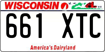 WI license plate 661XTC