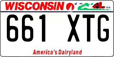 WI license plate 661XTG