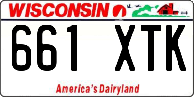 WI license plate 661XTK