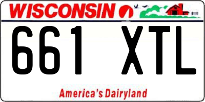 WI license plate 661XTL