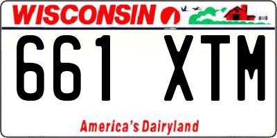WI license plate 661XTM