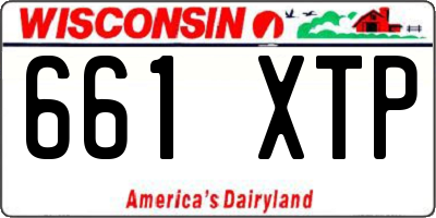 WI license plate 661XTP