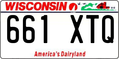 WI license plate 661XTQ
