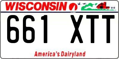 WI license plate 661XTT