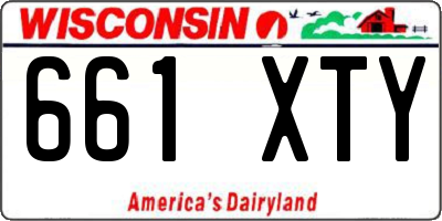 WI license plate 661XTY