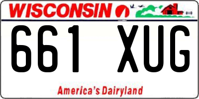WI license plate 661XUG