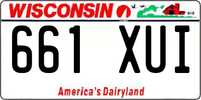 WI license plate 661XUI