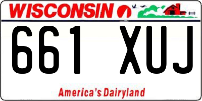 WI license plate 661XUJ