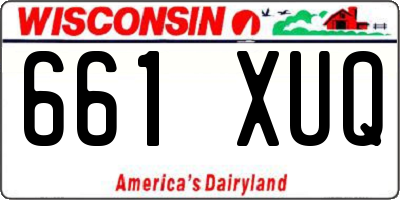 WI license plate 661XUQ