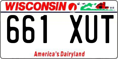 WI license plate 661XUT